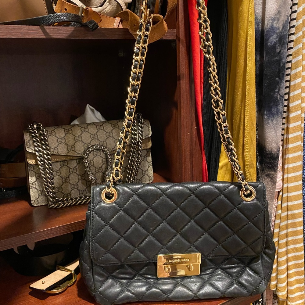 Michael kors quilted leather crossbody